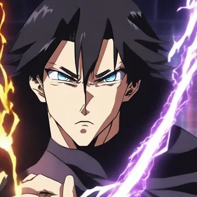 In the anime series, the villain debase the protagonist's powers by placing a curse on him.