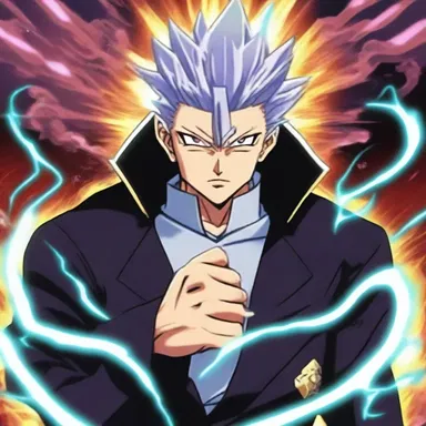 In the anime series, the villain debase the protagonist's powers by placing a curse on him.