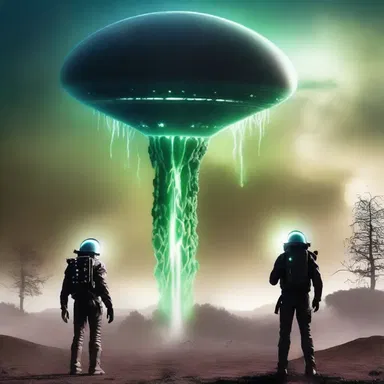 In the science fiction novel, the aliens attempt to debase Earth's atmosphere by releasing toxic gases.