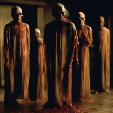 In the horror movie, the villain used a potion to debase innocent victims into mindless zombies.