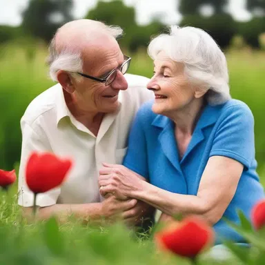 In the romantic novel, the protagonist falls in love with a charming sexagenarian and they embark on a journey of rediscovering love in their sixties.