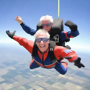 Why did the sexagenarian take up skydiving? Because he wanted to prove that age is just a number - and that number is sixty!