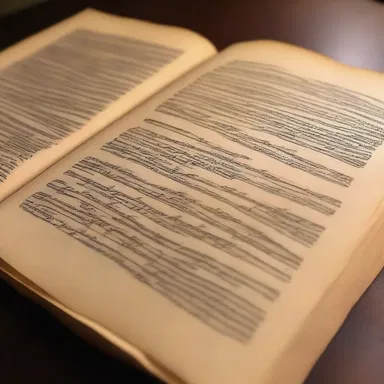 The ancient scripture was carefully transcribed onto laid paper, preserving its sacred teachings for generations to come.