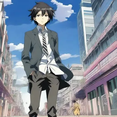 The main character in the anime series is portrayed as a rudderless individual, lacking direction and purpose in a chaotic world.