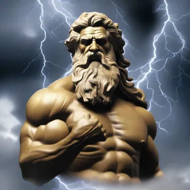 According to Greek mythology, Zeus created a storm to ease off the anger of the gods.
