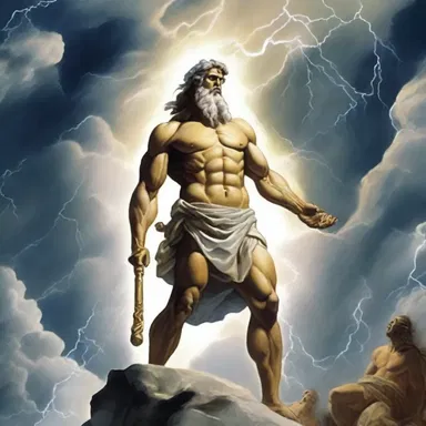 According to Greek mythology, Zeus created a storm to ease off the anger of the gods.