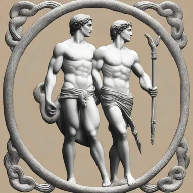 According to Greek mythology, Hermes carried a staff with an obverse adorned with two intertwining serpents.
