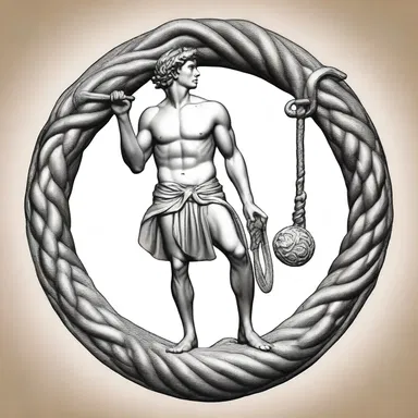 According to Greek mythology, Hermes carried a staff with an obverse adorned with two intertwining serpents.