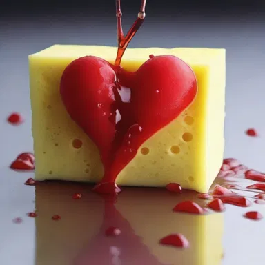 The retentiveness of a sponge enabled it to absorb the tears of the protagonist as they poured out their heart in the tragic novel.