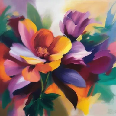 The artist used a medium with high retentiveness to create a painting that had a rich and vibrant color palette.