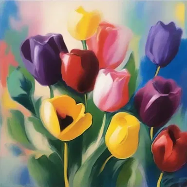 The artist used a medium with high retentiveness to create a painting that had a rich and vibrant color palette.