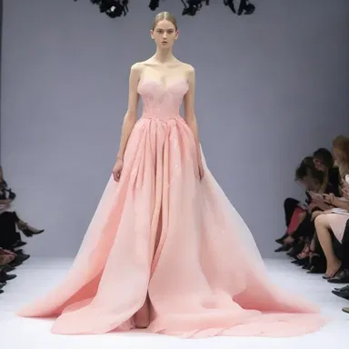 The fashion designer used a unique dispersing phase to create a stunning effect in the fabric of the dress.