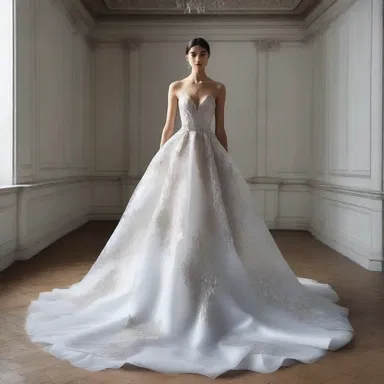 The fashion designer used a unique dispersing phase to create a stunning effect in the fabric of the dress.