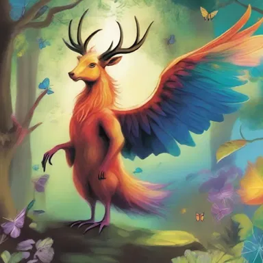 The author uses magical creatures and vibrant descriptions stylistically to transport readers into a fantastical world.