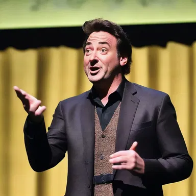 The comedian entertained the audience with a hilarious act portraying a bad-mannered character who constantly offended others with rude remarks.