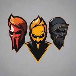 Create an eSports gaming logo for Free Fire featuring four faceless characters standing. The logo must incorporate the team name, 'cRazy_kHiladi'. Character designs should have an intense, engaging feel.