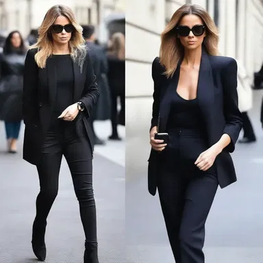 Despite the latest trends, her style remained inexorable and she always stuck to her signature black clothes.