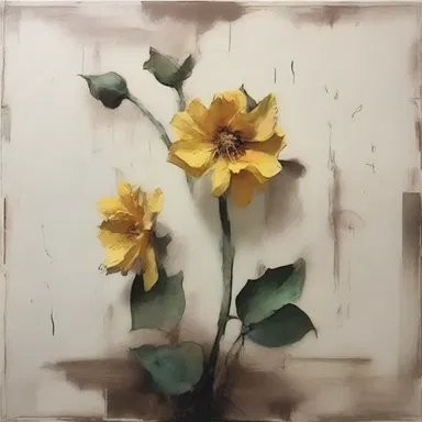 The artist captured the inexorable passage of time through a series of paintings depicting withering flowers.