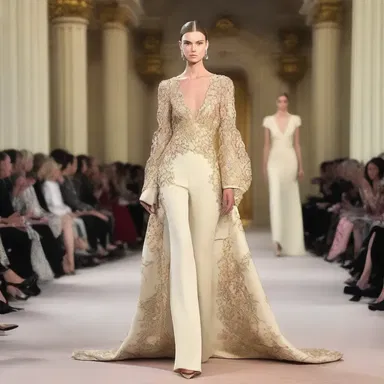 The fashion designer spoke fulsomely about her new collection, praising the luxurious fabrics and elegant designs.
