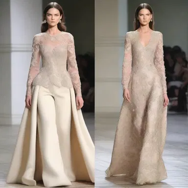 The fashion designer spoke fulsomely about her new collection, praising the luxurious fabrics and elegant designs.
