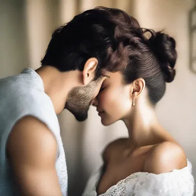 He whispered sweet nothings into her monaural ear, knowing that his words of love would be the soundtrack to her heart.