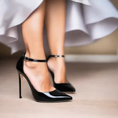 She wore high heels to the party, but they were nominally comfortable; secretly, her feet were killing her.