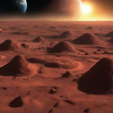 In the future, humans have colonized distant planets with clayey soil that is vital for sustaining life.