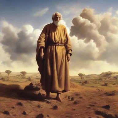 According to ancient texts, God formed the first man from clayey soil, giving him life.