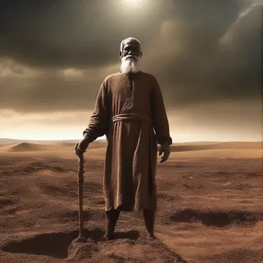According to ancient texts, God formed the first man from clayey soil, giving him life.