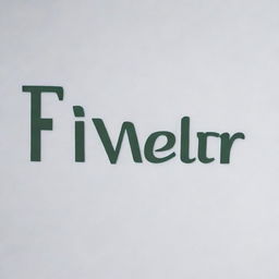 An image reflecting the word 'Fiverr' in a large, sharply visible font. Additionally, services such as 'Proofreading', 'Resume Writing', 'Transcription', and 'Content Writing' are prominently displayed.