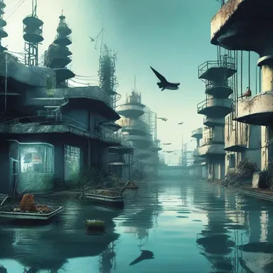 The fictional novel depicted a dystopian society where a mysterious costia outbreak threatened the existence of all aquatic lifeforms.
