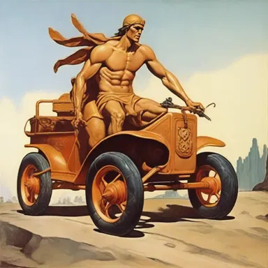 According to Greek mythology, Hermes used a four-wheeler to transport the souls of the deceased to the underworld.