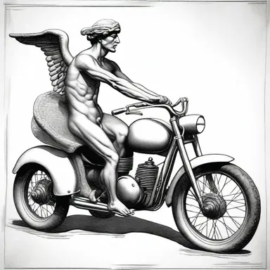 According to Greek mythology, Hermes used a four-wheeler to transport the souls of the deceased to the underworld.