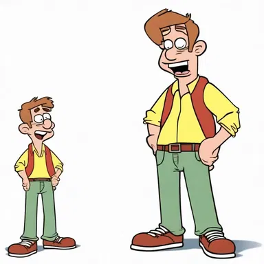 The animated character had a mimetic ability to imitate the voices and actions of other characters, making it a hilarious show.