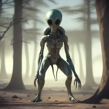 The alien creature had mimetic abilities, allowing it to blend seamlessly into any environment.