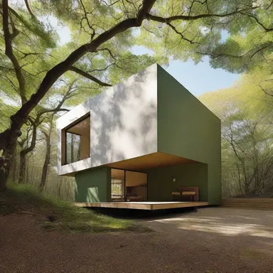 The architect designed a mimetic building that seamlessly blended into its natural surroundings.