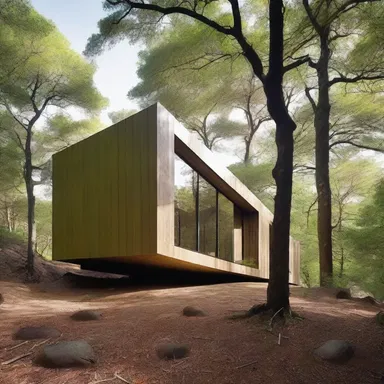 The architect designed a mimetic building that seamlessly blended into its natural surroundings.