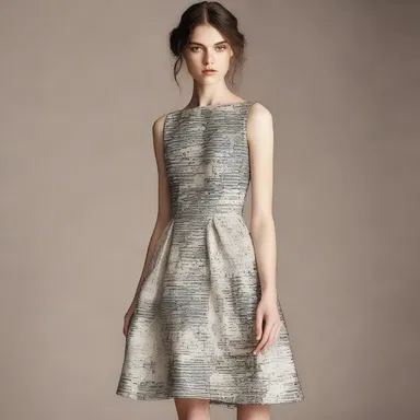 The designer incorporated mimetic patterns into the fabric, giving the dress a natural and realistic appearance.