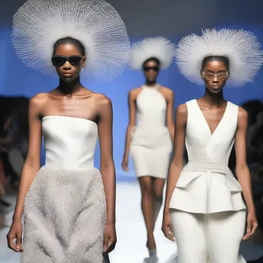The fashion show displayed avant-garde designs that created a surreal atmosphere on the runway.