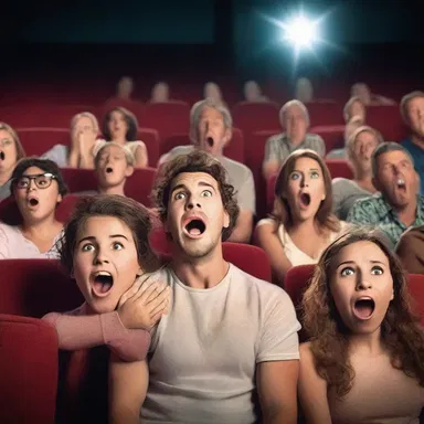The commotion in the cinema was so loud that it made it difficult to focus on the movie.