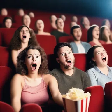 The commotion in the cinema was so loud that it made it difficult to focus on the movie.