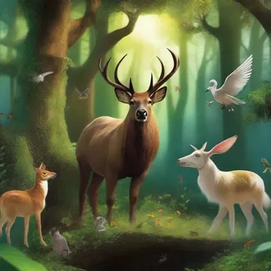 In the fantasy world, the magical creatures caused a commotion as they roamed freely through the enchanted forest.