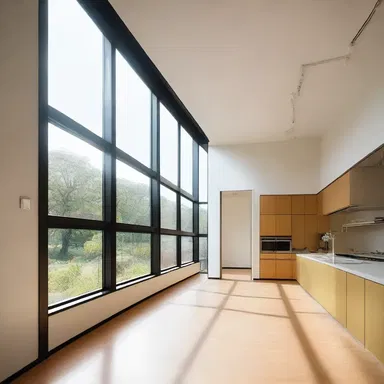 The architect included windows that allow natural light to enter and provide a healthy dose of fat-soluble vitamins.