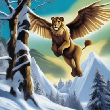 In the magical land of Narnia, the enchanted creatures often drop down from the sky.