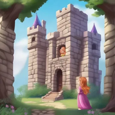 In the magical realm, the brave adventurers used enchanted grapnels to ascend the towering castle walls and rescue the captive princess.