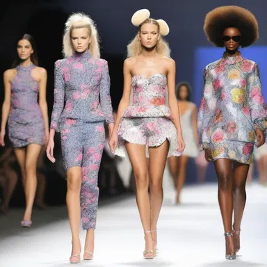 The hilarious fashion show had the audience crack up with its outrageous designs and models strutting down the runway.