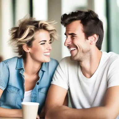 During the date, my partner told a funny joke that made me crack up and fall even more in love with them.