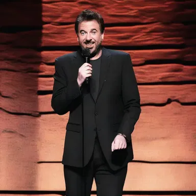 The comedian cracked up the audience with his hilarious one-liners.