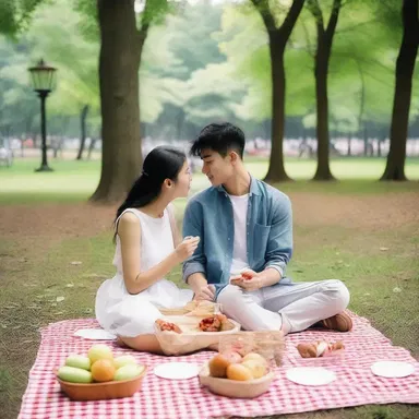 Despite being impecunious, the young couple found joy in simple romantic gestures like sharing homemade meals and picnics in the park.