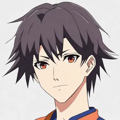 The main character in the anime series had a unique capeline bandage hairstyle.
